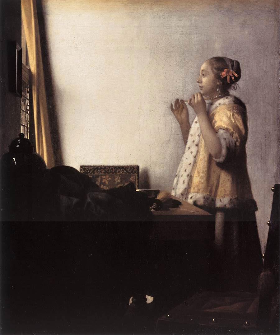 Johannes Vermeer Woman with a Pearl Necklace